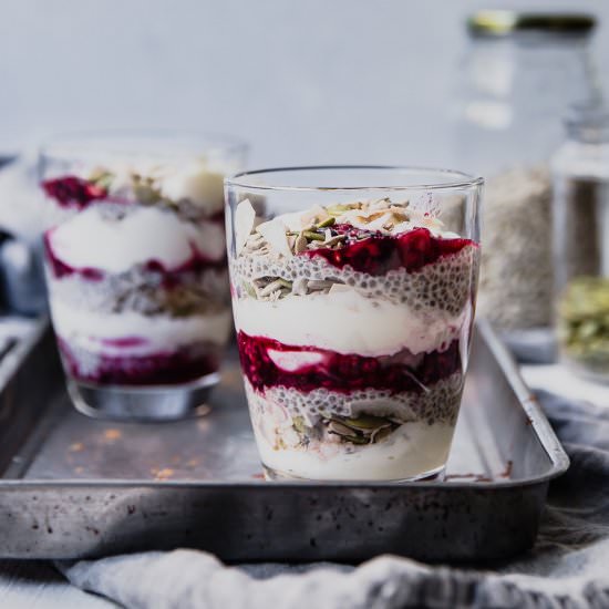 Chia Berry Yogurt Parfaits