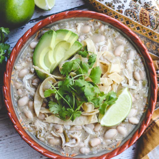 Crockpot White Chicken Chili