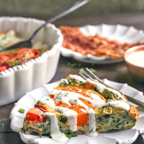 Paleo Whole30 BLT Breakfast Bake