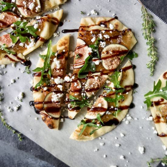 Fig and Goat Cheese Flatbreads