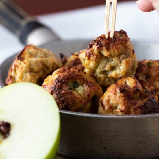 Apple Jalapeno Chicken Meatballs