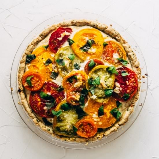 Paleo Heirloom Tomato Tart