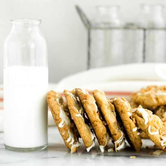 White Chocolate Coconut Cookies