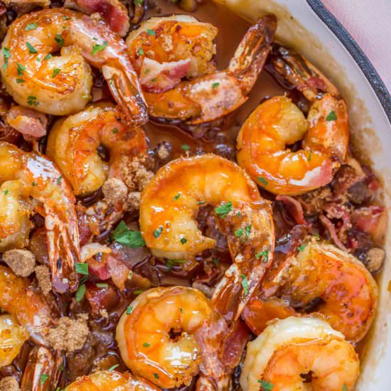 Bacon Brown Sugar Garlic Shrimp