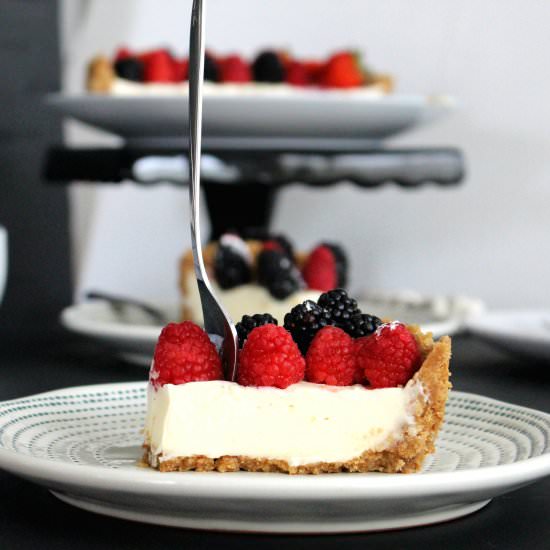 NO BAKE LEMON CHEESECAKE