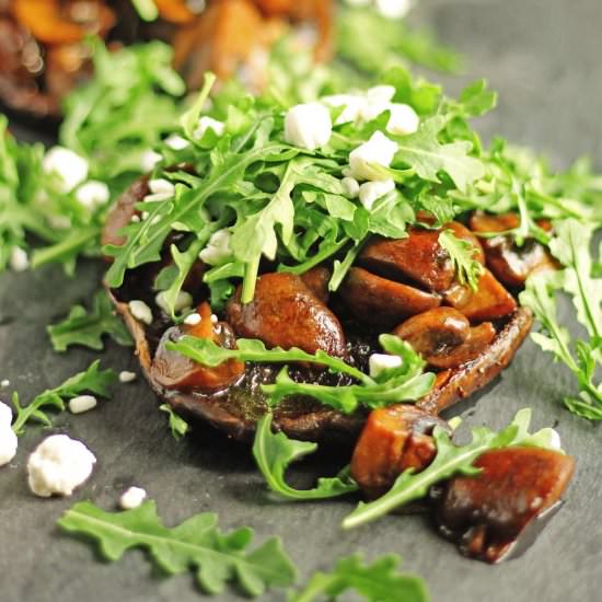 Beer Braised Mushrooms