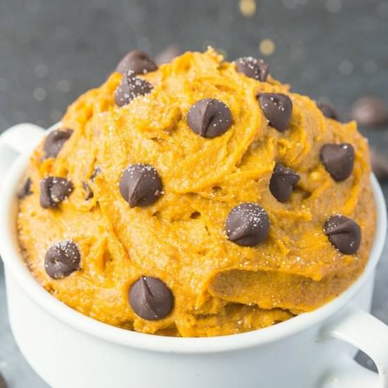 Healthy Pumpkin Cookie Dough
