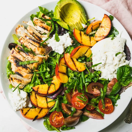 Grilled Peach & Chicken Salad