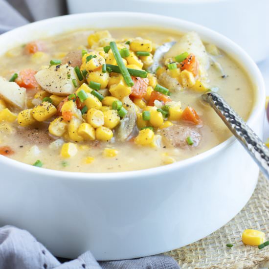 Instant Pot Potato Corn Chowder