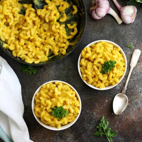Silky Vegan Mac and Cheese