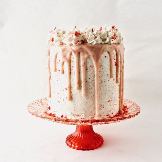 strawberry black pepper cake