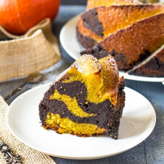Pumpkin Cocoa Bundt Cake
