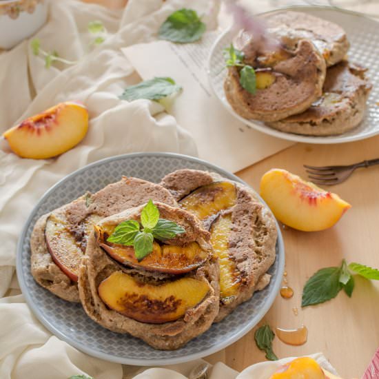 Nectarine pancakes