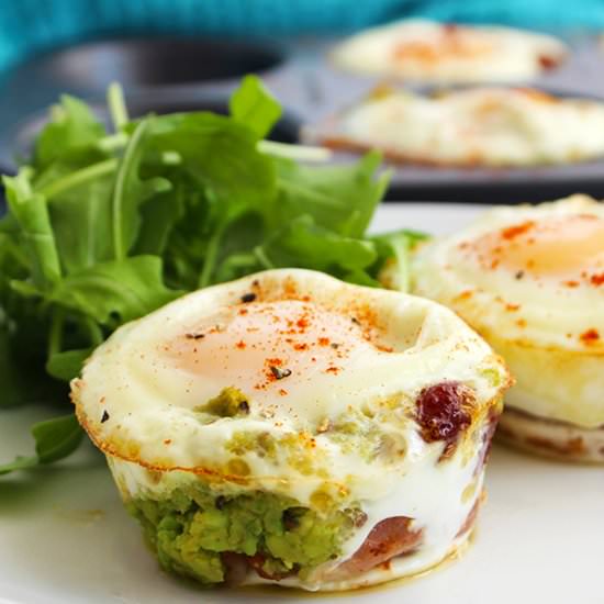 Bacon and Egg Cups with Avocado