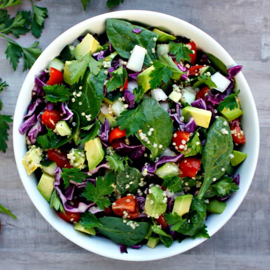 Quinoa Avocado Garden Salad