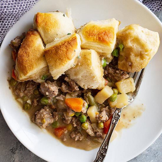 Easy Skillet Beef Pot Pie