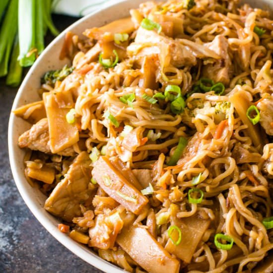 Pork Ramen Stir Fry