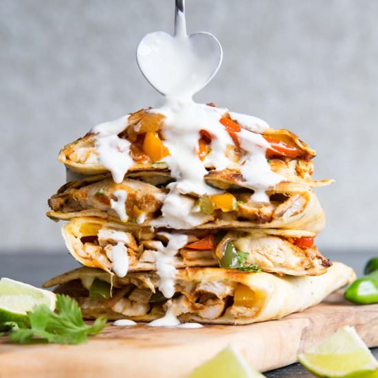 Best Ever Chicken Quesadillas