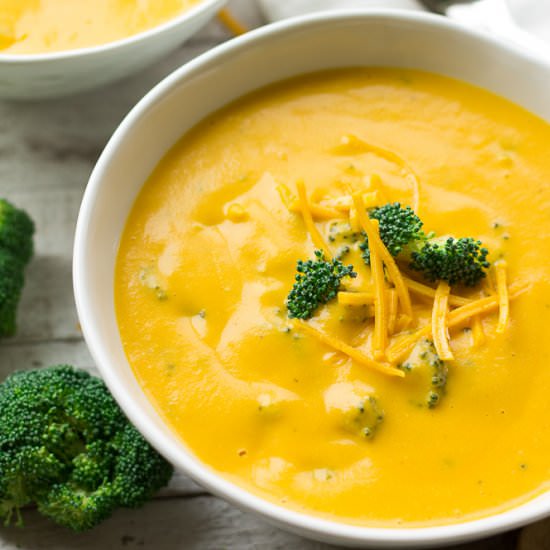 Vegan Broccoli Cheese Soup