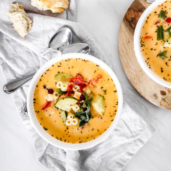 Creamy Minestrone Soup
