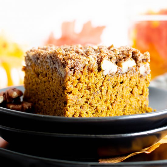 Easy GF Vegan Pumpkin Coffee Cake