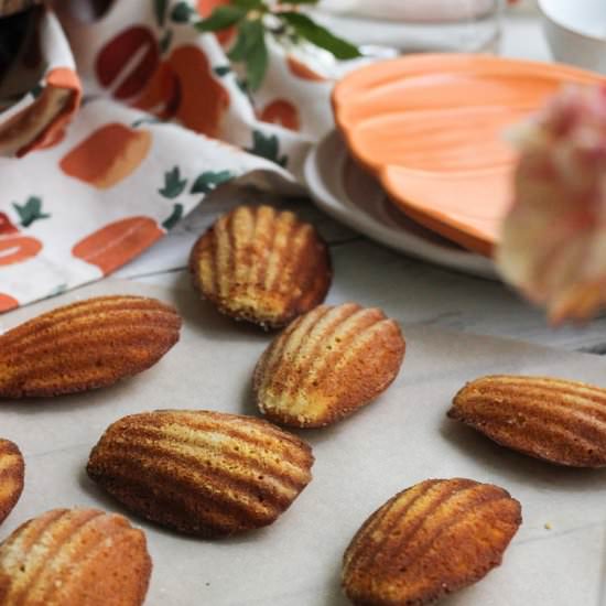 Spiced Pumpkin Madeleines