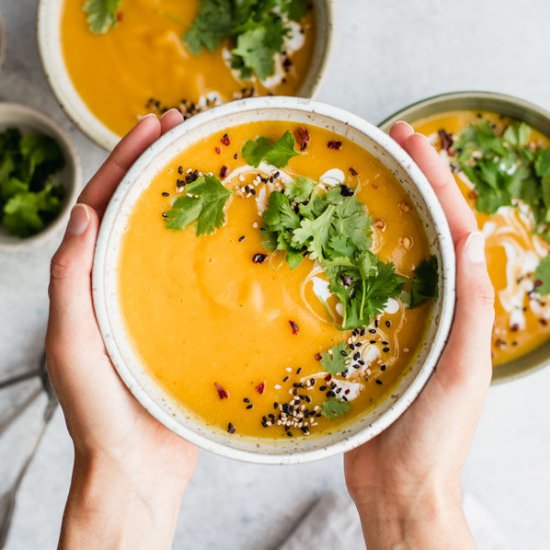spicy Thai butternut squash soup
