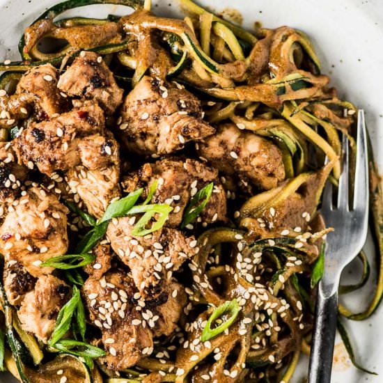 Sesame Chicken Zoodles