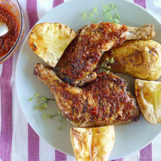 Grilled Chicken with BBQ Sauce