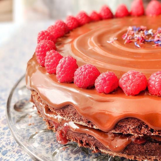 Blissful Chocolate Almond Cake