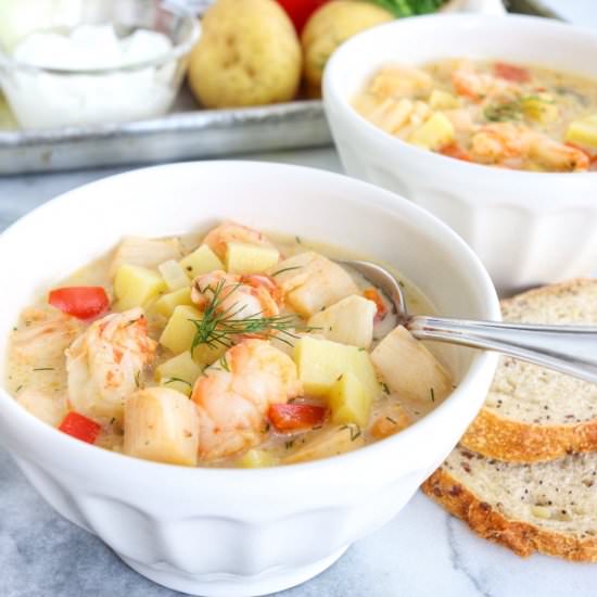 Scallop & Shrimp Soup