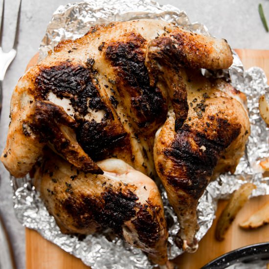 Grilled Spatchcock Chicken