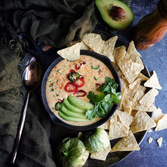 Slow Cooker Chorizo Queso Dip