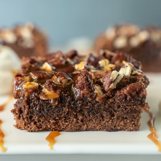 Salted Caramel Pecan Brownies