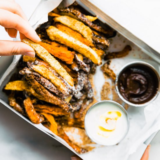 AIR FRY SWEET POTATO DESSERT FRIES