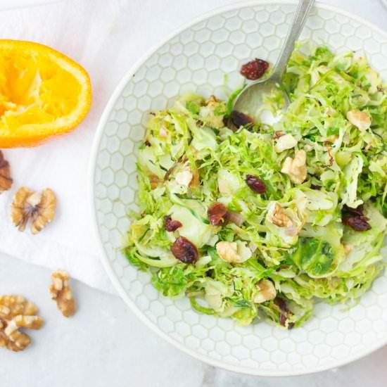 Cranberry Orange Brussels Sprouts