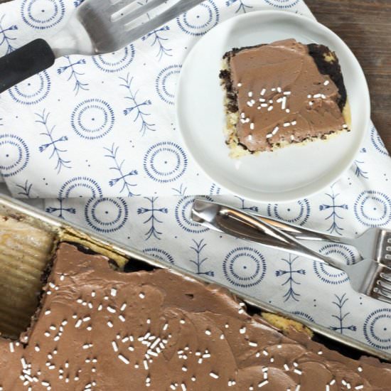 Marble Sheet Cake