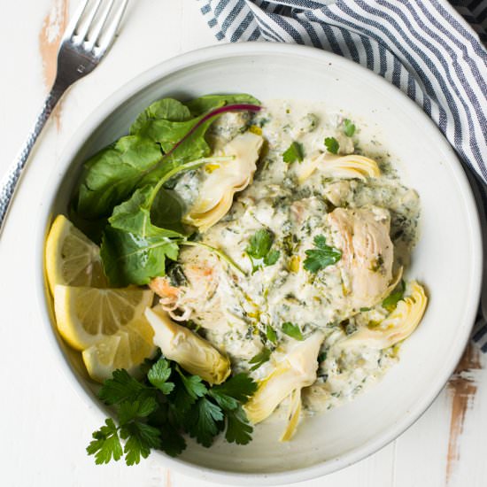 Spinach Artichoke Chicken