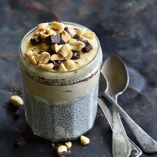 Chocolate PB Chia Pudding