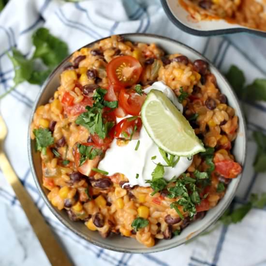 Cheesy Enchilada Orzo