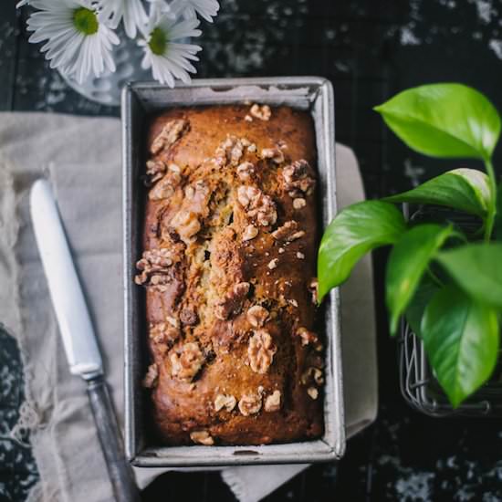 One Bowl Banana Nut Bread