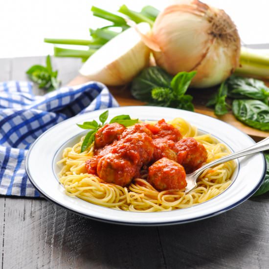 Italian Baked Turkey Meatballs