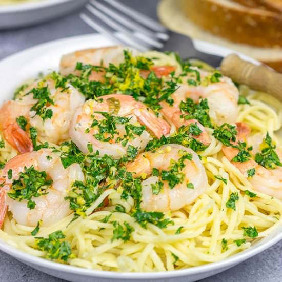 Shrimp Gremolata Linguine