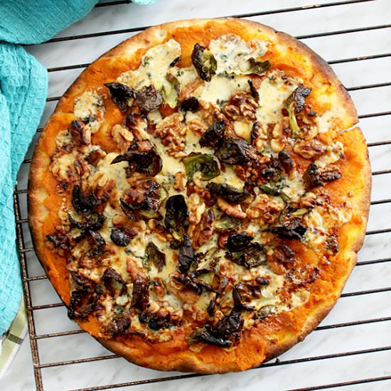 Blue Cheese Pizza with Pumpkin