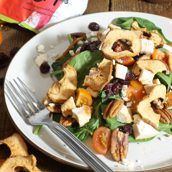 Crispy Apple Chicken Spinach Salad