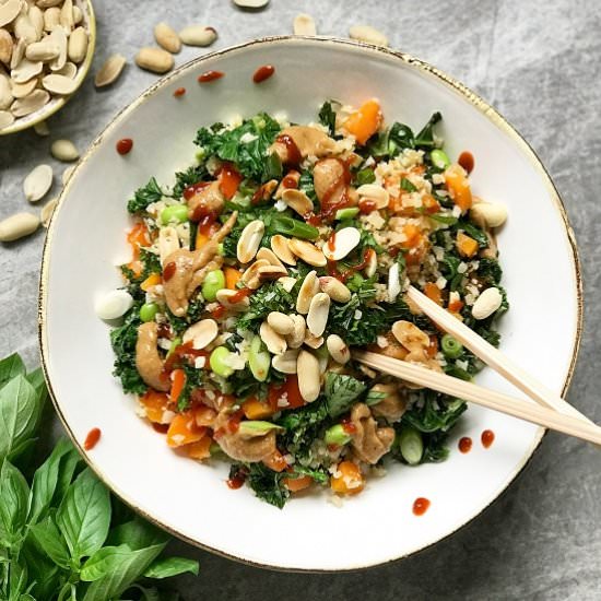 Thai Cauli-Rice with Peanut Satay