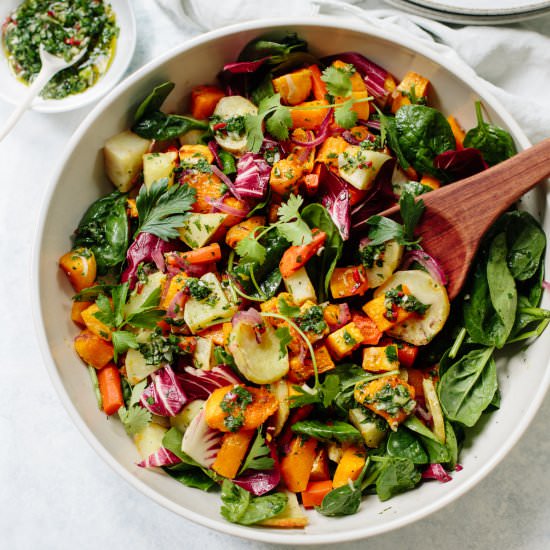 harvest root vegetable salad