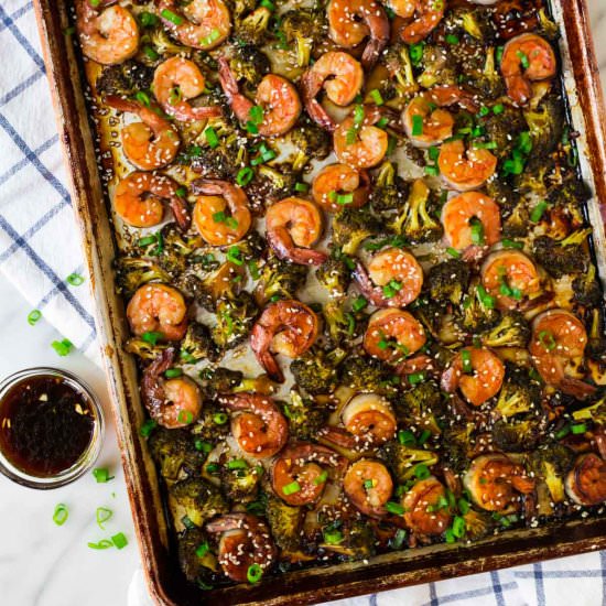 Sheet Pan Shrimp and Broccoli