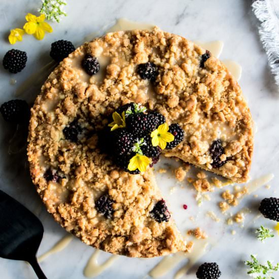 Blackberry Zucchini Coffee Cake