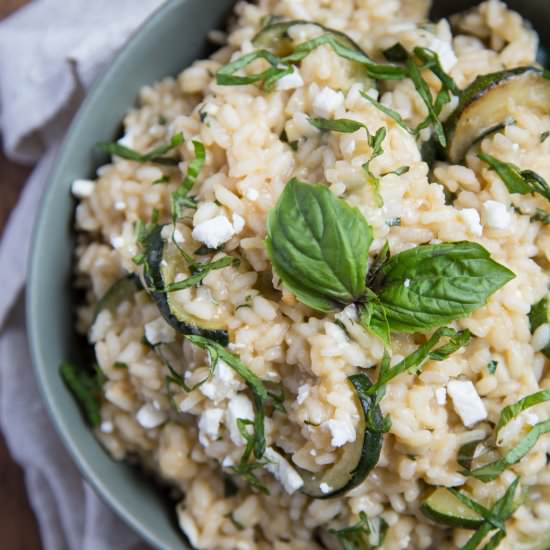 Zucchini Risotto with Fresh Herbs